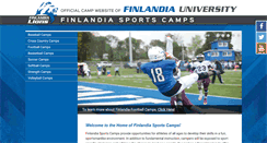 Desktop Screenshot of finlandiasportscamps.com